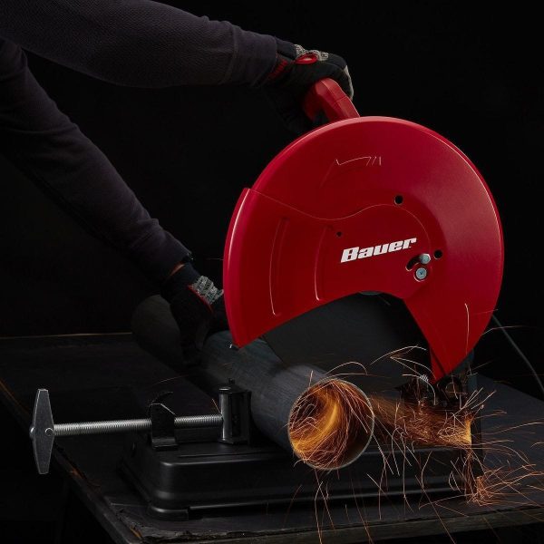 BAUER - Sierra Abrasiva de Corte de 14 pulgadas, 15 Amp, 3.8 HP - 58091 - Imagen 9