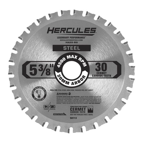 HERCULES - 5-3/8 in., 30T Metal-Cutting Circular Saw Blade - 58113