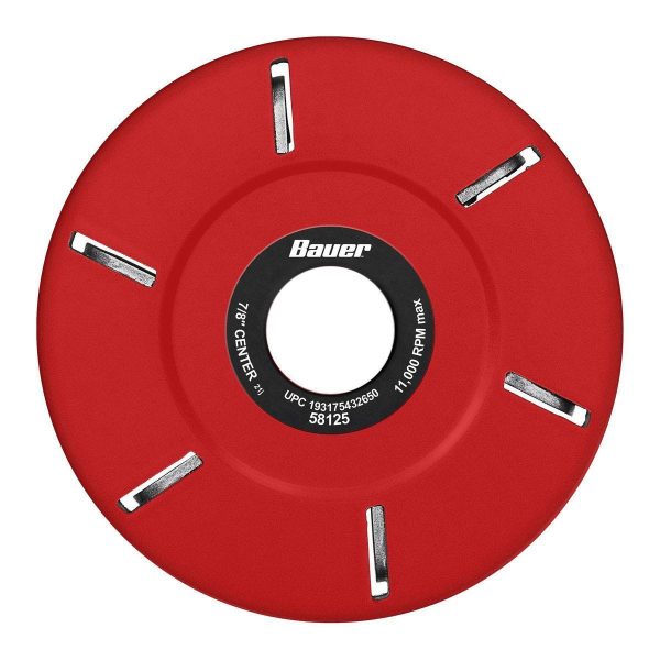 BAUER - 4 in., 6T Carbide Carving Disc - 58125