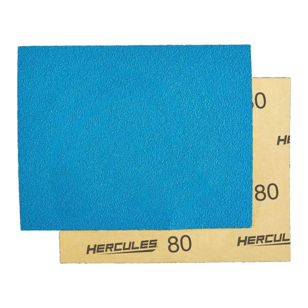 HERCULES - 4-1/2 in. x 5-1/2 in., 80-Grit, 1/4 Sheet Sandpaper with Ceramic Alumina Grain, 5-Pack - 58133 - Imagen 6