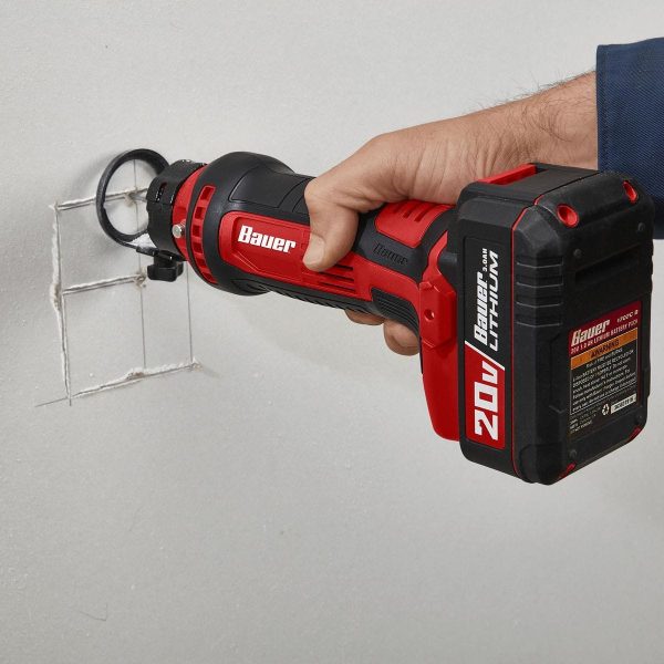 BAUER - 20V Cordless Drywall Cut-Out Tool - Tool Only - 58161 - Imagen 6