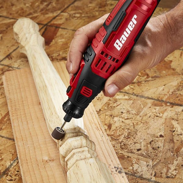 BAUER - 8V Cordless Variable-Speed Rotary Tool Kit, 40-Piece - 58162 - Imagen 9