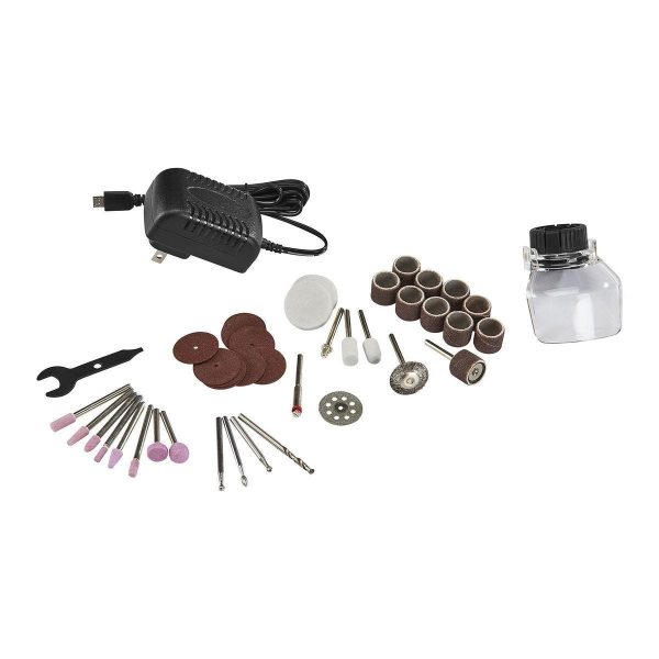 BAUER - 8V Cordless Variable-Speed Rotary Tool Kit, 40-Piece - 58162 - Imagen 8