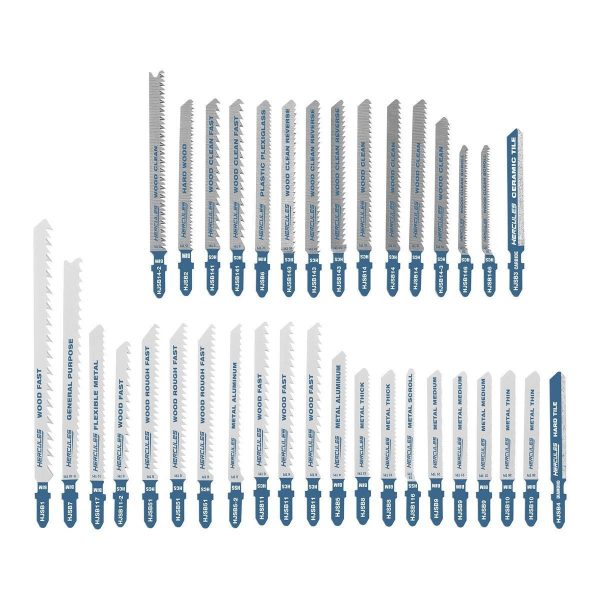 HERCULES - T-Shank Jig Saw Blade Set, 36-Piece - 58174 - Imagen 3