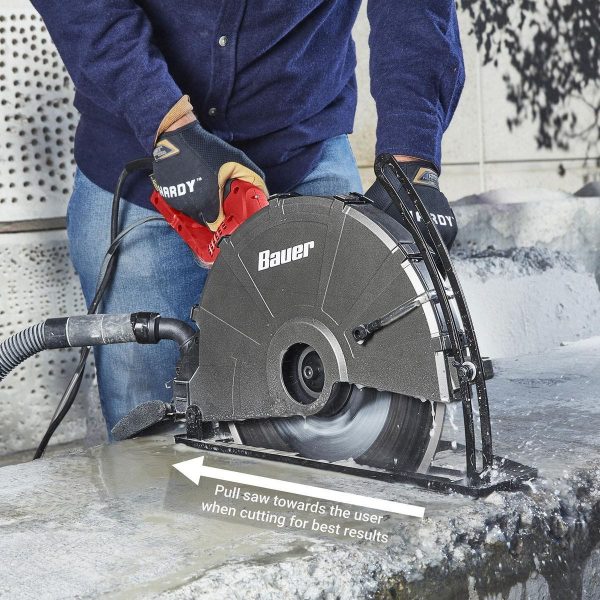 BAUER - 15 Amp, 14 in. Portable Concrete Pull Saw - 58215 - Imagen 7