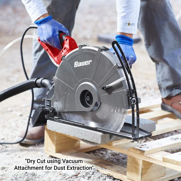 BAUER - 15 Amp, 14 in. Portable Concrete Pull Saw - 58215 - Imagen 13