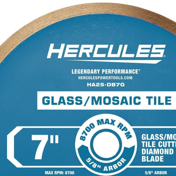 HERCULES - 7 in. Glass and Mosaic Tile-Cutting Diamond Blade - 58224 - Imagen 3