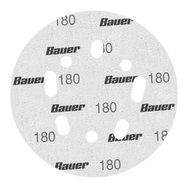 BAUER - 5 in., 180-Grit Hook-and-Loop Universal Pattern Sanding Discs, 15-Pack - 58227 - Imagen 5