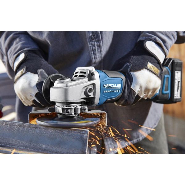HERCULES - 20V Brushless Cordless, 4-1/2 in./5 in. Paddle Switch Angle Grinder - Tool Only - 58260 - Imagen 15