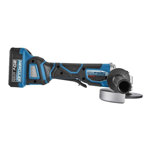 HERCULES - 20V Brushless Cordless, 4-1/2 in./5 in. Paddle Switch Angle Grinder - Tool Only - 58260 - Imagen 4