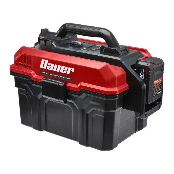 BAUER - 20V Inalámbrica, Aspiradora Húmeda/Seca de 3-1/2 Galones – Solo Herramienta - 58310 - Imagen 3