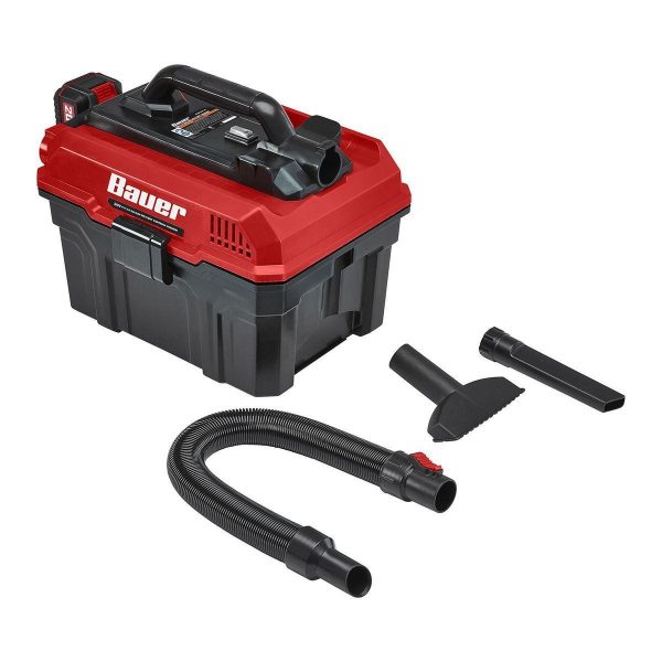 BAUER - 20V Inalámbrica, Aspiradora Húmeda/Seca de 3-1/2 Galones – Solo Herramienta - 58310 - Imagen 4