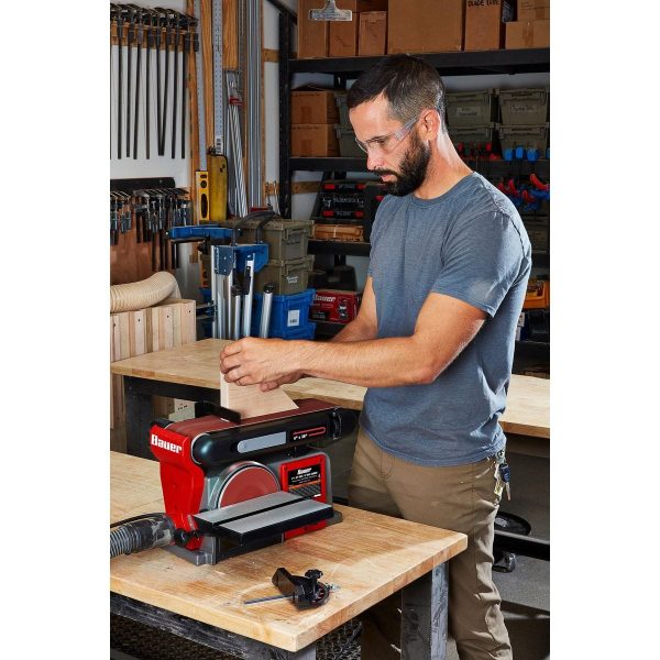 BAUER - 4 in. x 36 in. Belt and 6 in. Disc Sander - 58339 - Imagen 9