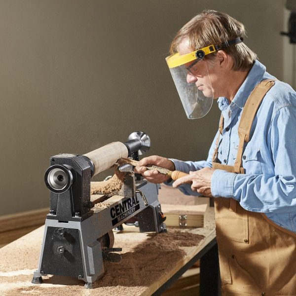 CENTRAL MACHINERY - 10 in. x 18 in., 5-Speed, 1/2 HP Benchtop Wood Lathe - 58358 - Imagen 13