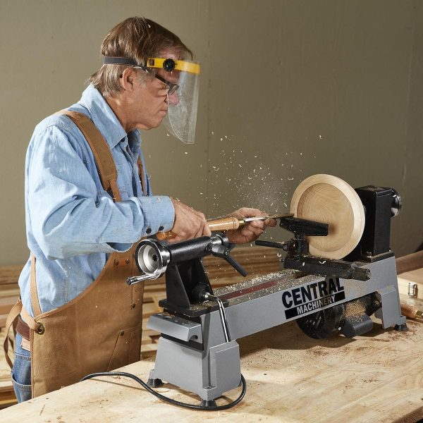 CENTRAL MACHINERY - 10 in. x 18 in., 5-Speed, 1/2 HP Benchtop Wood Lathe - 58358 - Imagen 12
