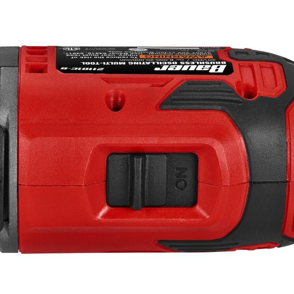 BAUER - Herramienta Oscilante Inalámbrica Sin Escobillas de 20V con Velocidad Variable - Solo Herramienta - 58379 - Imagen 11