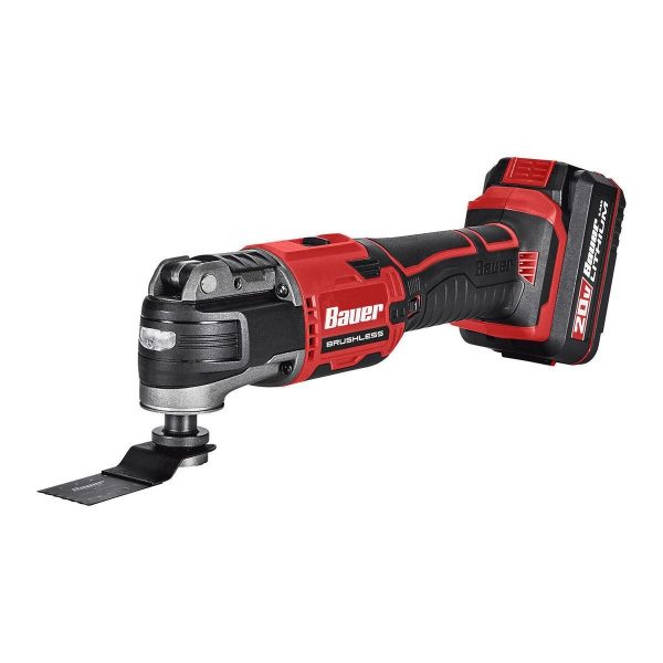 BAUER - Herramienta Oscilante Inalámbrica Sin Escobillas de 20V con Velocidad Variable - Solo Herramienta - 58379 - Imagen 5