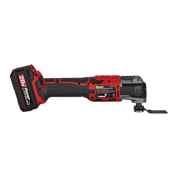 BAUER - Herramienta Oscilante Inalámbrica Sin Escobillas de 20V con Velocidad Variable - Solo Herramienta - 58379 - Imagen 6