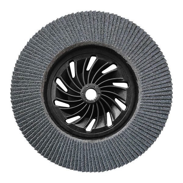 BAUER - Disco de Lija Flap 7 pulg x 5/8 pulg -11 UNC, Grano 36, Tipo 27 con Respaldo Plástico y Grano de Zirconia - 58386 - Imagen 6