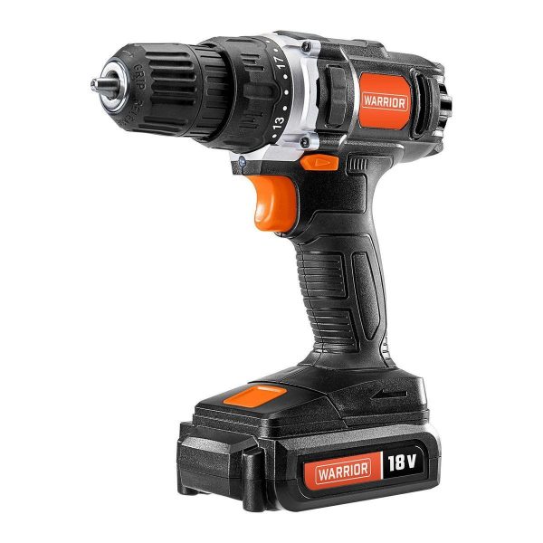 WARRIOR - 18V Inalámbrico, Kit de Taladro de 3/8 pulgadas con Batería y Cargador - 58389 - Imagen 3