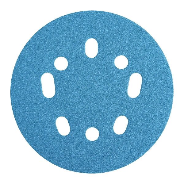 HERCULES - 5 in., 120 Grit Hook and Loop Universal Pattern Sanding Disc with Ceramic Alumina Grain, 5 Pack - 58403 - Imagen 5