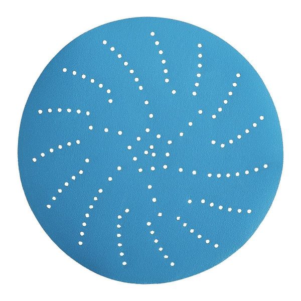 HERCULES - 6 in., 320-Grit Hook-and-Loop Multihole Pattern Sanding Disc with Ceramic Alumina Grain, 5-Pack - 58409 - Imagen 4