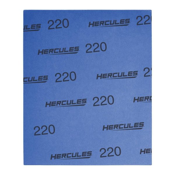 HERCULES - 9 in. x 11 in., 220-Grit Wet/Dry Sanding Sheets with Aluminum Oxide Grain, 5-Pack - 58436 - Imagen 6