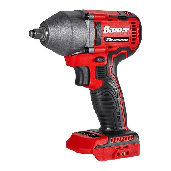 BAUER - Llave de impacto inalámbrica sin escobillas 20V, 3/8 pulg., 3 velocidades - Sólo herramienta - 58446 - Imagen 4