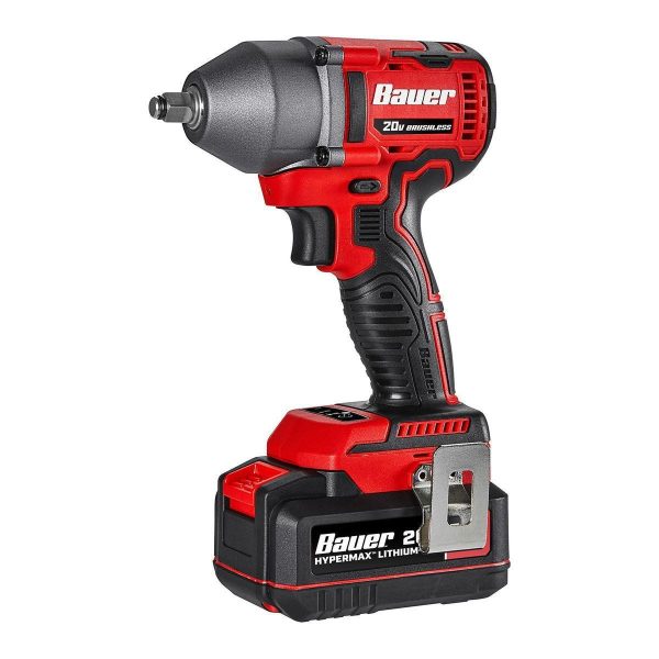 BAUER - Llave de impacto inalámbrica sin escobillas 20V, 3/8 pulg., 3 velocidades - Sólo herramienta - 58446 - Imagen 7