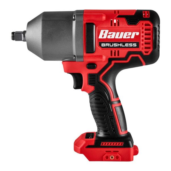 BAUER - 20V Brushless Inalámbrico, Llave de Impacto de Alto Torque 1/2 pulgada - Solo Herramienta - 58514 - Imagen 3