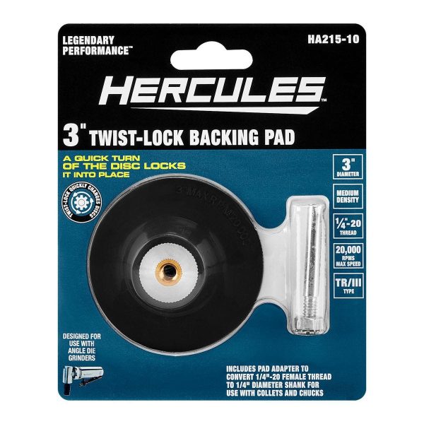 HERCULES - 3 in. Type TR/III Twist Lock Backing Pad - 58689 - Imagen 2
