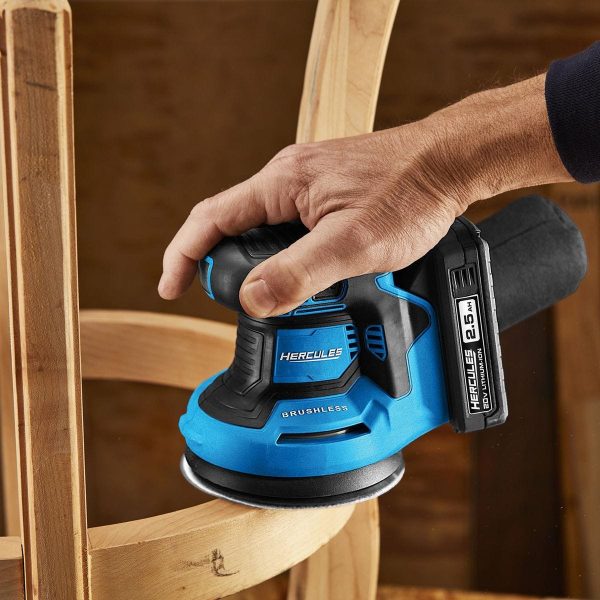 HERCULES - 20V Brushless Cordless, 5 in. Random Orbit Sander - Tool Only - 58700 - Imagen 9