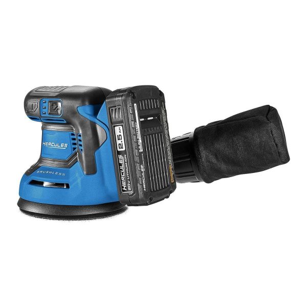 HERCULES - 20V Brushless Cordless, 5 in. Random Orbit Sander - Tool Only - 58700 - Imagen 6