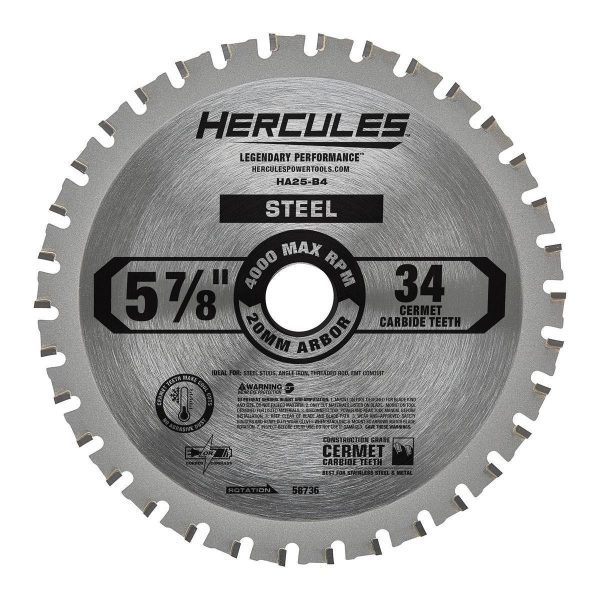 HERCULES - 5-7/8 in., 34T Metal-Cutting Circular Saw Blade - 58736 - Imagen 2