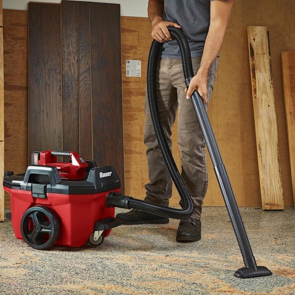 BAUER - 20V Inalámbrico, Aspiradora Húmeda/Seca de 7 Galones – Solo Herramienta - 58774 - Imagen 6