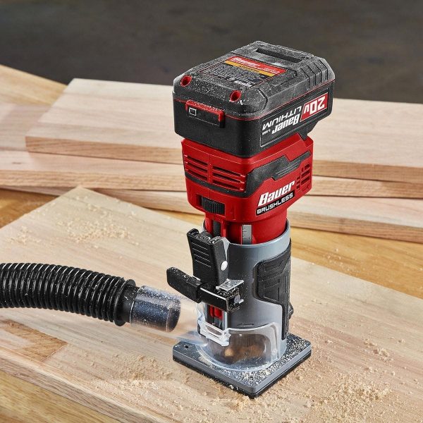 BAUER - 20V Brushless Cordless Variable-Speed Compact Router, Tool Only - 58803 - Imagen 10
