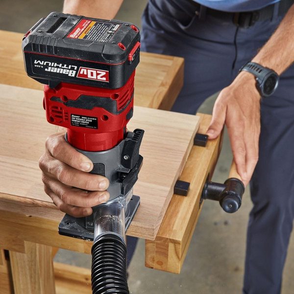BAUER - 20V Brushless Cordless Variable-Speed Compact Router, Tool Only - 58803 - Imagen 11