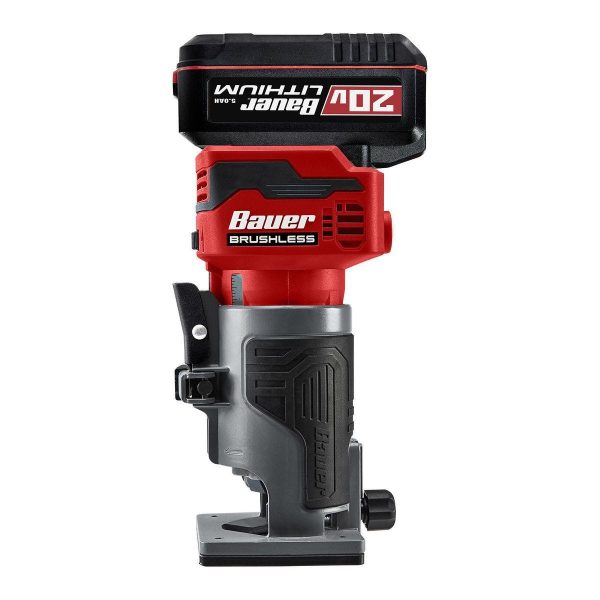 BAUER - 20V Brushless Cordless Variable-Speed Compact Router, Tool Only - 58803 - Imagen 12