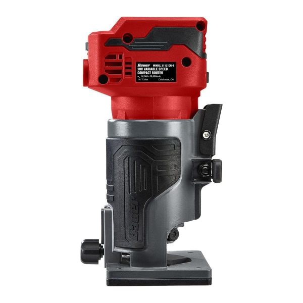 BAUER - 20V Brushless Cordless Variable-Speed Compact Router, Tool Only - 58803 - Imagen 4
