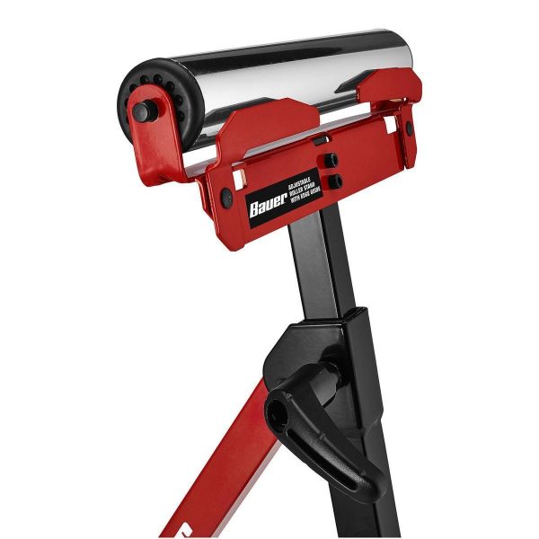 BAUER - 250 lb. Capacity Adjustable Roller Stand with Edge Guide - 58810 - Imagen 5