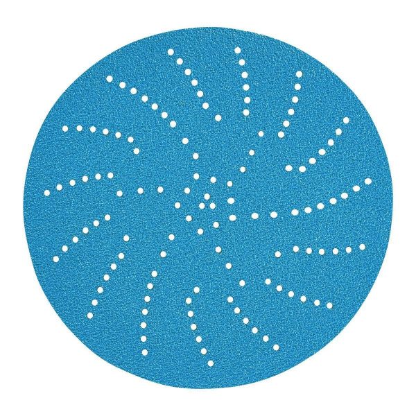 HERCULES - 6 in., 60-Grit Hook-and-Loop Multihole Pattern Sanding Disc with Ceramic Alumina Grain, 5-Pack - 58813 - Imagen 4