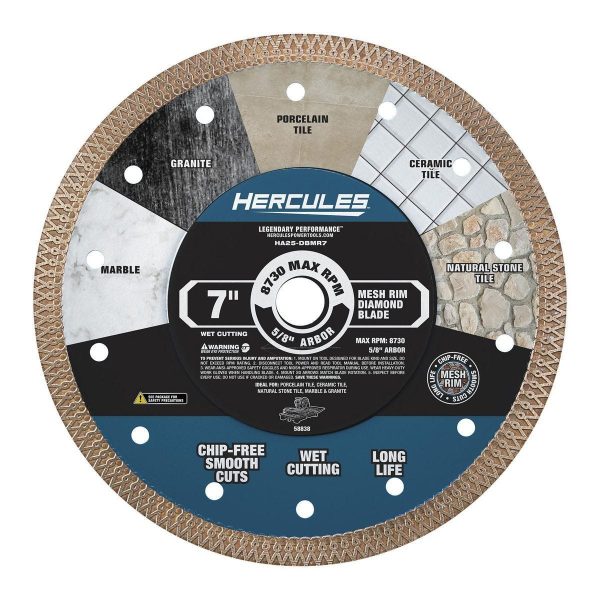 HERCULES - 7 in. Professional Mesh-Rim Diamond Blade - 58838 - Imagen 2