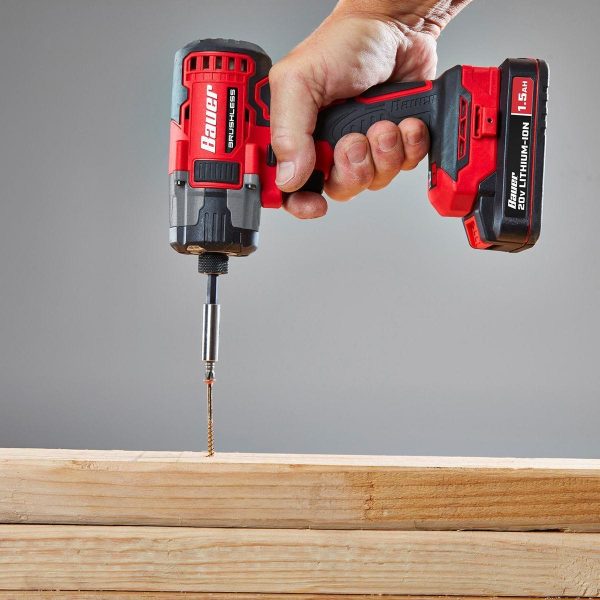 BAUER - 20V Brushless Cordless, 1/4 in. Hex, 3-Speed Impact Driver - Tool Only - 58847 - Imagen 12