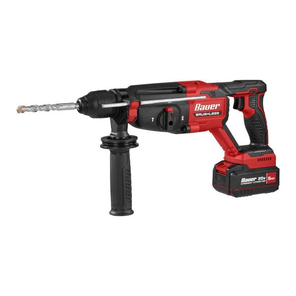 BAUER - 20V Brushless Cordless, 1 in. SDS-PLUS Type Rotary Hammer - Tool Only - 58848 - Imagen 3
