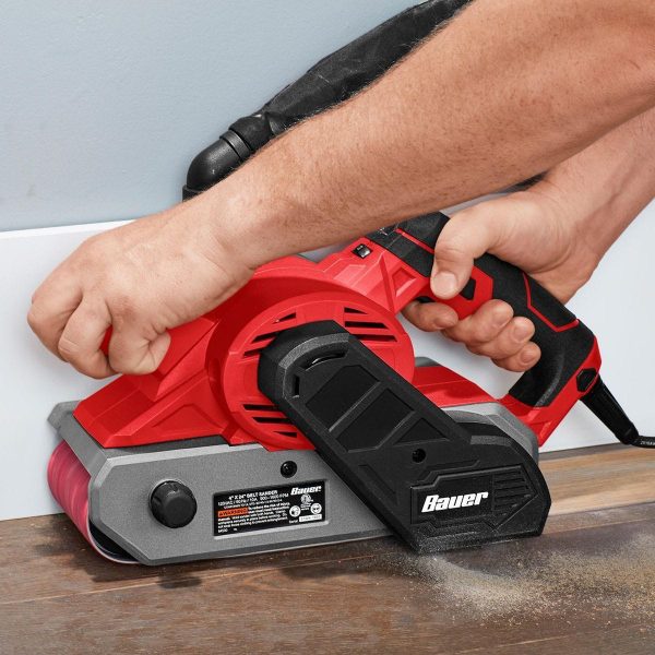 BAUER - 4 in. x 24 in., Bandas de Lijado de 50-Granos con Grano de Alúmina de Circonio, Paquete de 3 - 58858 - Imagen 7