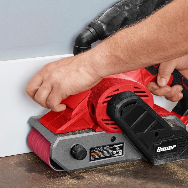 BAUER - 4 in. x 24 in., Bandas de Lijado de 50-Granos con Grano de Alúmina de Circonio, Paquete de 3 - 58858 - Imagen 8