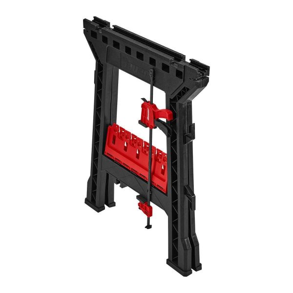 BAUER - 32 in. Polypropylene Folding Sawhorse with Bar Clamp, 500 lb. Capacity - 58874 - Imagen 4