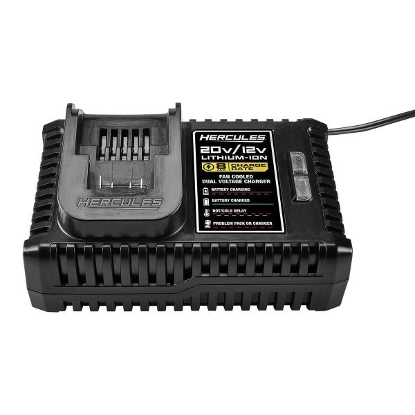 HERCULES - 20/12V Dual-Voltage Fan-Cooled Lithium-Ion Battery Charger - 58922 - Imagen 3