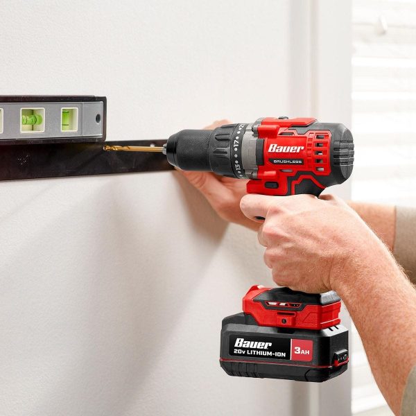 BAUER - 20V Brushless Cordless, 1/2 in. Drill/Driver - Tool Only - 58952 - Imagen 9