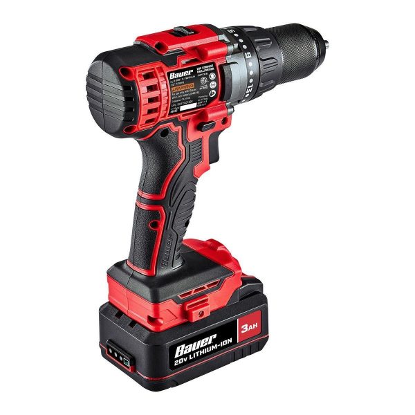 BAUER - 20V Brushless Cordless, 1/2 in. Drill/Driver - Tool Only - 58952 - Imagen 7